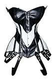 Luvsecretlingerie Heavy Duty 26 Double Steel Boned Waist Training Faux Leather Overbust Tight Shaper...