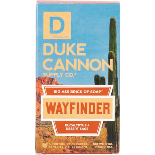 Image of Duke Cannon Supply Co. Big Brick of Soap Wayfinder - Superior Grade, Extra Large Men's Bar Soap with Masculine Scents, Body Soap, All Skin Types, 10 oz