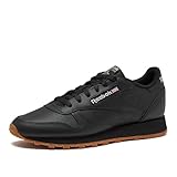 Reebok womens Classic Leather Sneaker, Reefresh Black/Pure Grey/Gum, 10 US