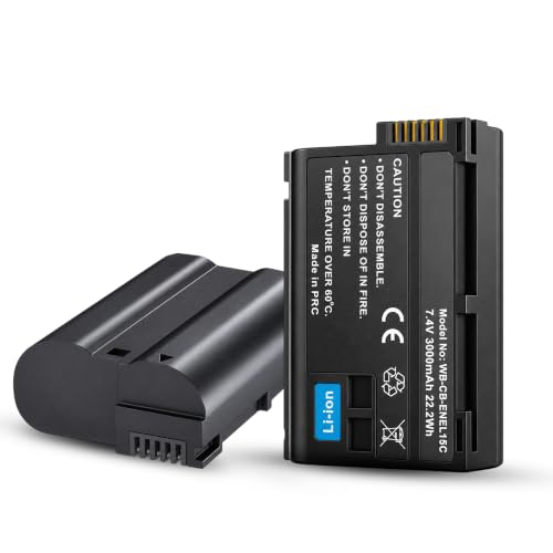 Image of Simpex EN-EL15 Rechargeable Li-ion Camera Battery | 7.0V High-Capacity Replacement Battery Compatible with Nikon D7000, D7100, D7200, D7500, D750, D810, D850, D500, D600, D610 & D800 Series(Black)