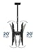 Mount-It Dual TV Ceiling Mount Rotating and Tilting Double TV Ceiling Mount for Samsung, Sony, LG, Sharp,Vizio, Haier, Toshiba, Sharp, Element, 32, 40, 42, 48, 50, 55, 60, 65, 70, 75 Inch TVs,Black