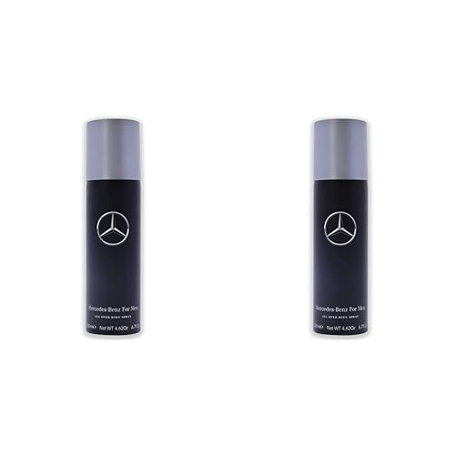 Mercedes Benz For Men - Fórmula de fragancia elegante original para él - Spray corporal ligero pero aromático para hombre con notas amaderadas y