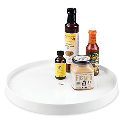 iDesign Linus Lazy Susan Turntable Spice Organizer Rack Cover