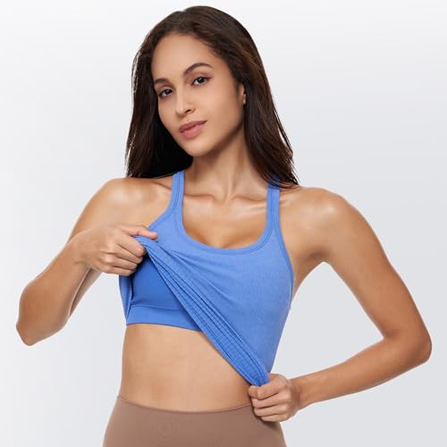 Image of sphinx cat Yoga Racerback Tank Top for Women with Built in Bra,Women's Padded Sports Bra Fitness Workout Running Shirts