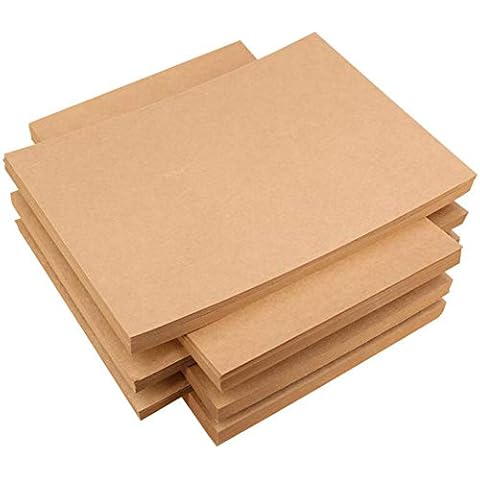A4 Kraft Paper, Letter Size 8.5 x 11 Inches, Brown, 100 Sheets, 100gsm Cover