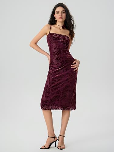 CIDER Mesh Ruched Square Neck Floral Maxi Dress2