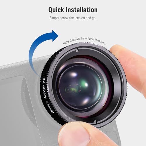 NEEWER Makro Objektiv kompatibel mit DJI Osmo Action 5 Pro/4 Action Kamera, Macro Lens, 2X Vergrößerung, 2 Linsenelemente in 1 Gruppe, 3-4cm Brennweite, Nahaufnahmen Zubehör, Nicht wasserdicht, LS-68