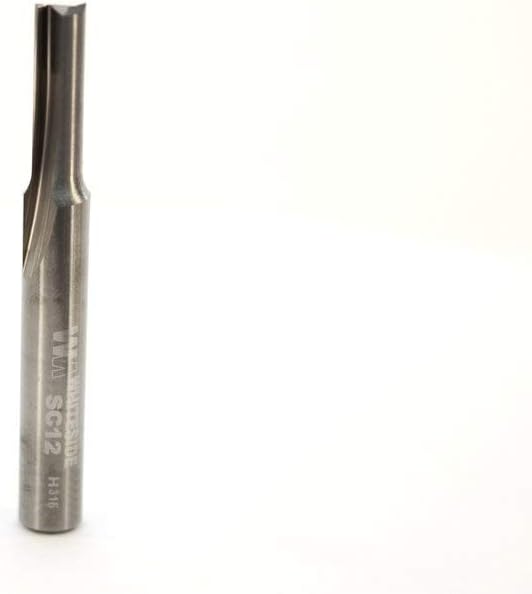 Whiteside Router Bits SC12 Straight Bit with Solid Carbide 3/16-Inch Cutting Diameter and 5/8-Inch Cutting Length