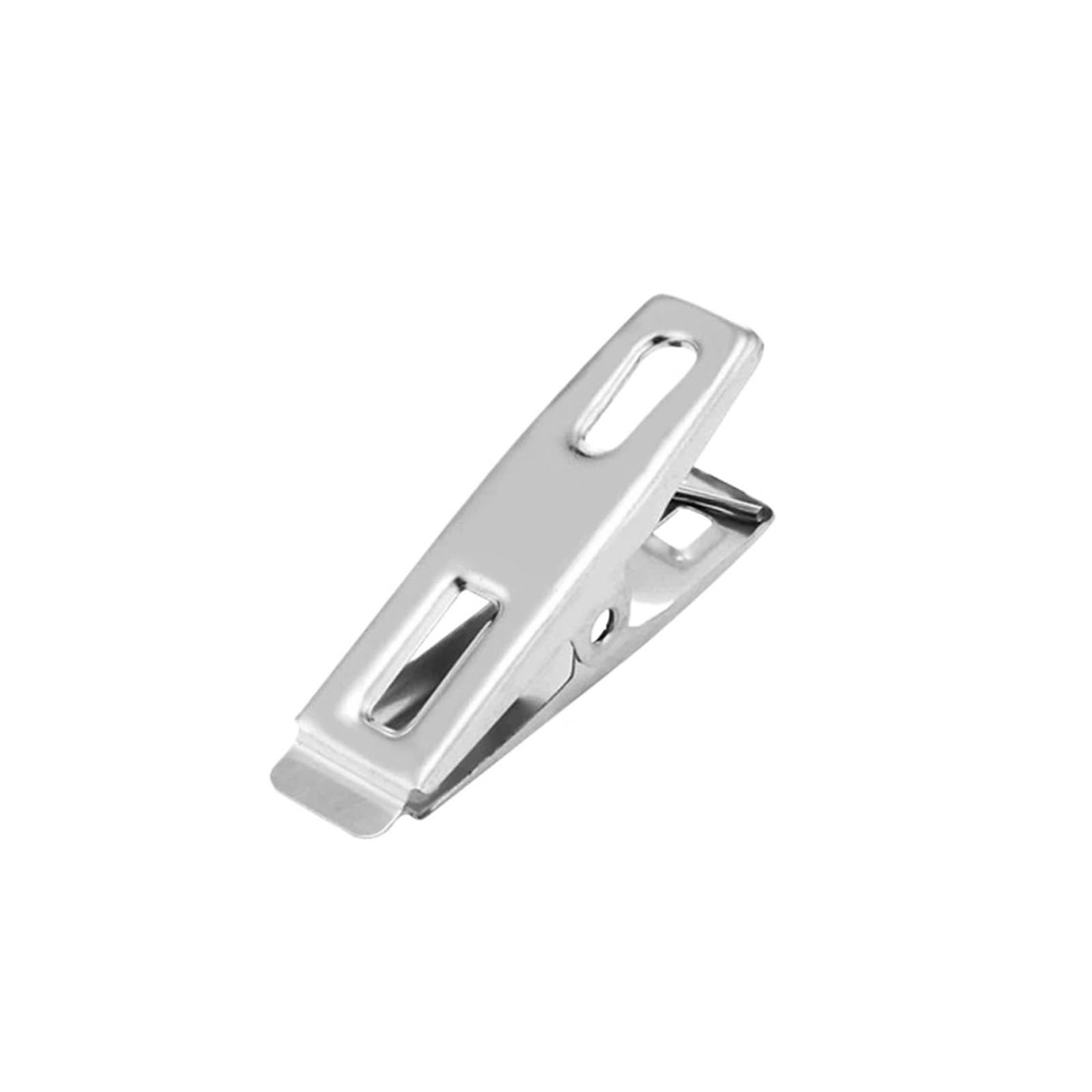 Metal Clothes Pegs 200Pcs Stainless Steel Flat Mouth Clothespins Binder Clips Drying Hanger Metal Clip Set Clothes For Sock for Washing Line Fixing Towel Sock Underwear
