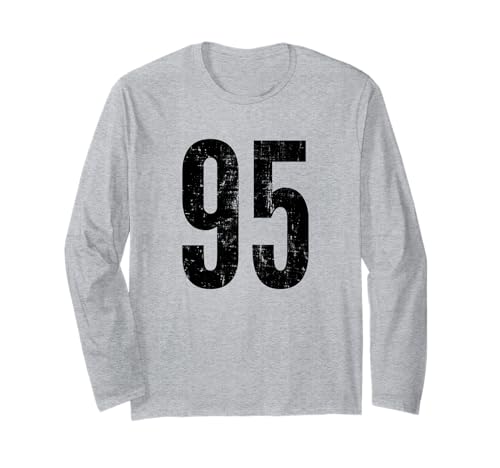 Number 95 Distressed Vintage Sport Team Practice Training ����T�V���c