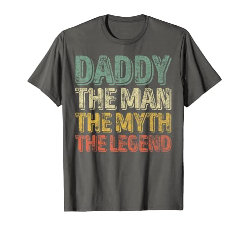 Homme chemise de noël humoristique « daddy the man the myth the legend » t-shirt