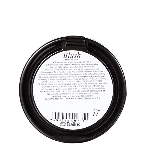 Blush Up 14 - Nude, Dailus, Bege Escuro