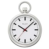 GEHÄUSE mit 43 mm Durchmesser und einer Höhe von 9 mm; eleganter kreisrunder Kettenhaltering, die silberfarbene Rundpanzerkette ist 5 mm stark und hat eine Gesamtlänge von 25 cm inklusive Federring und Karabiner