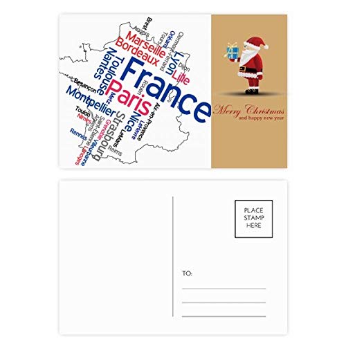 Cartes postales de qualité supérieure Words City Name graphisme minimaliste