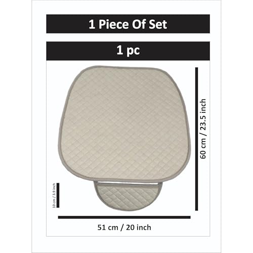 Image of AURAFRESH Car Seat Protector Cushions Cover, Airbag friendaly. (BAIGE, 1PC Driver SEAT)