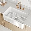 Deer Valley Farmhouse Sink, 30x18x10 inch White Kitchen Sinks