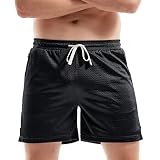 AIMPACT Mens Mesh Athletic Running Shorts 6 Inch Breathable Soft Training Basketball Shorts with Dra