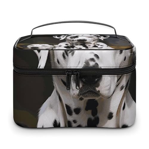 Foldable Travel Luggage Bag for Men And Women, Dry And Wet Separation Portable Travel Luggage Bag, Dalmatian Dog Printed Waterproof Sports Luggage Bag, Fitness Bag