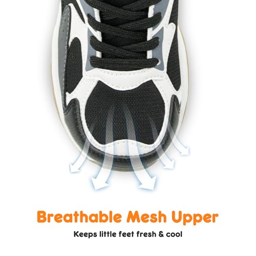 YESKIS Boys Girls Light Up Shoes Kids Lightweight Breathable Mesh Led Flashing Fashion Running Sneakers for Toddler Little Kid3