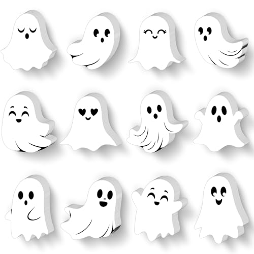 Fuutreo 360 Pcs Halloween Ghost Bulletin Board Cutouts Cute Ghost Paper Cut-Outs Halloween Classroom Decorations DIY Craft for Teacher Student Party Supplies Wall Decor