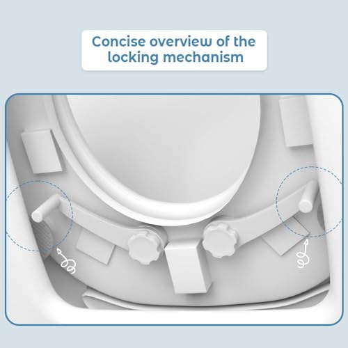 Image of StarAndDaisy Potty Seat for Kids 1-3 Years | Toilet Seat for Kids with Height Adjustable & Removable Soft Cushion, Fits All Western Toilets seat (Blue - White)
