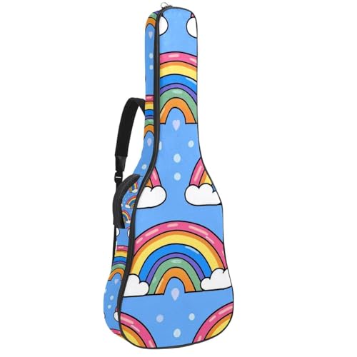 Housse de guitare basse et folk 109 cm imperméable avec double sangle dos