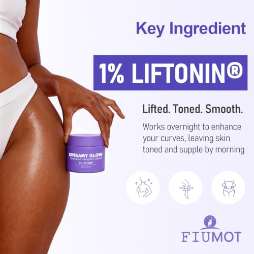 Dreamy Glow Overnight Toning Whip Cream – LIFTONIN® Anti-Cellulite & Get Body Firming Cream with Satin Eye Mask, Smooths Belly, Thighs & Booty 3.38 fl oz — view 3