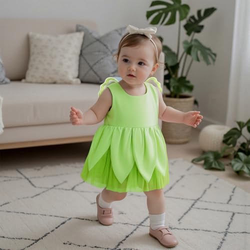 Toddler Girls Fairy Dress Layered Mesh Tulle Princess Dress with Butterfly Wings Birthday Party Photo Shoot Clothes3