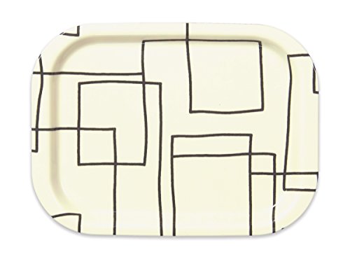 橋本達之助工芸 NSトレー取手なしS角 ラビリンス ホワイト