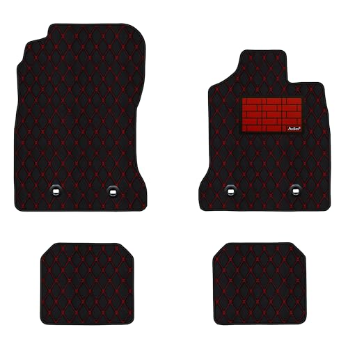 【次世代レザーマット】Aviles スバル BRZ ZD8 フロアマット(02:MT, 05:ライチ柄 × 黒)