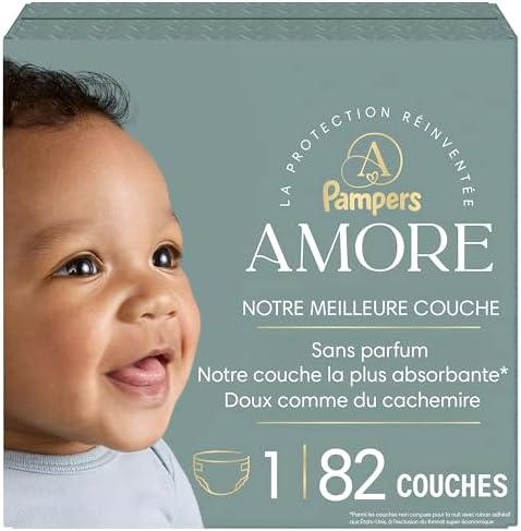 Pampers AMORE, Size 1, Our Best Diaper, 1 Pack (Count of 82) - View 4