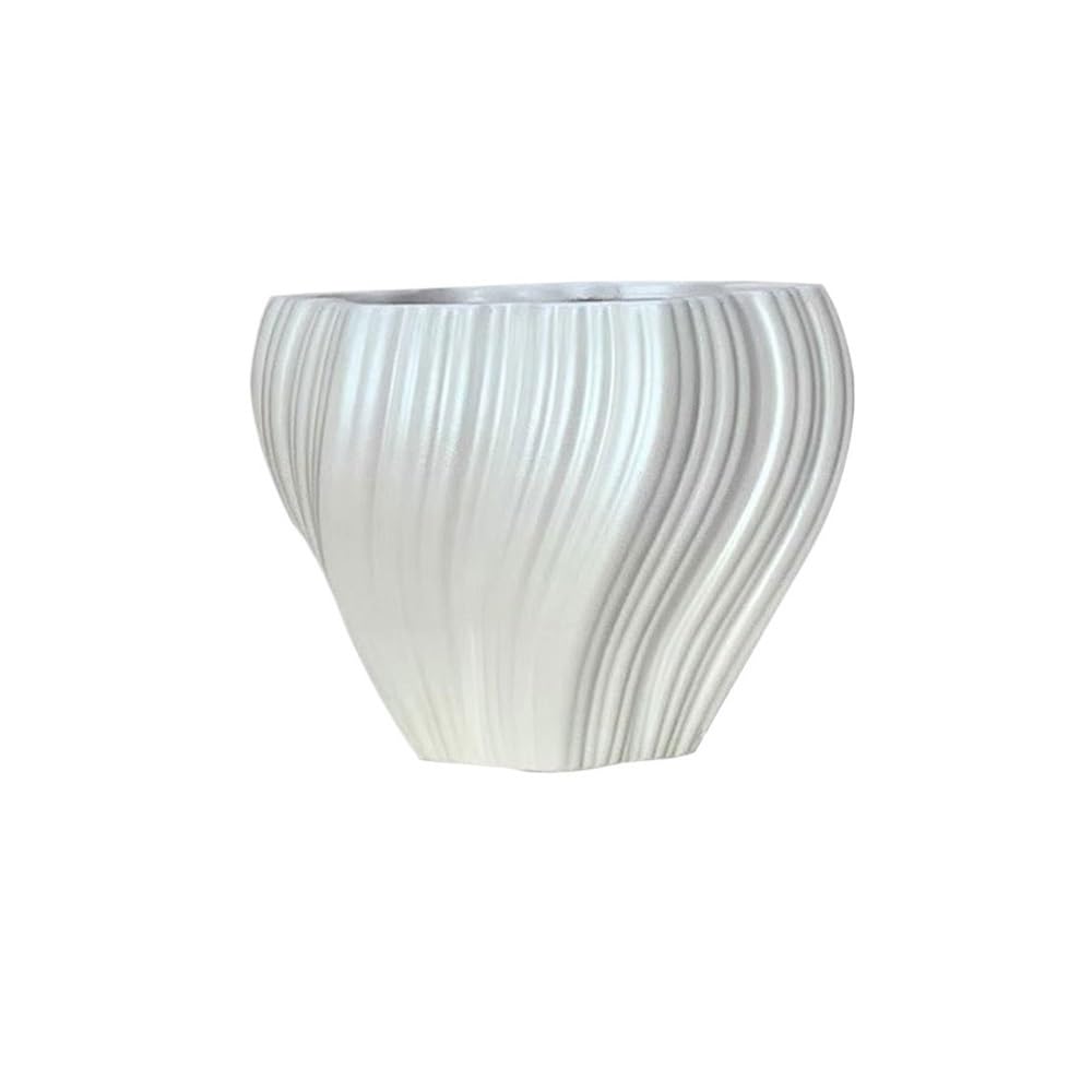 Xbgfdysd White Succulent Planters,Ceramic Plant Pots, 10.8 Inch Flowerpots For Indoor Plants With Drainage Desktop Windowsill Home Office Pots For Plants