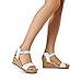 DREAM PAIRS Women's Open Toe Buckle Ankle Strap Platform Wedge Sandals for Women Summer Dressy Shoes,Size 9,White/Pu,NINI-8