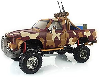1/10 RC HG Middle East Pickup P417 Model 4 * 4 Rally Car Racing Crawler 2.4G Radio Hobby Grade Model for Ages 14+(Camouflage Yellow)