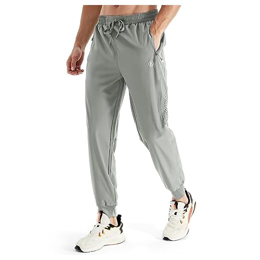 HIFEOS Trainingshose Herren Lang mit Reißverschlusstasche Sporthose Herren lang Schnelltrockende Running Workout Gym Hose Herren Laufhose Herren