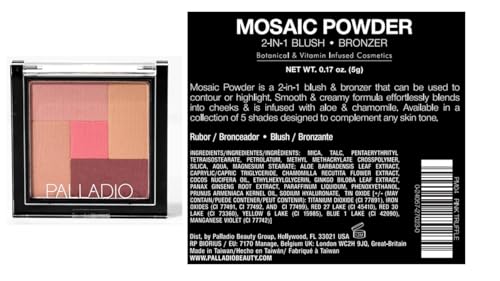 Palladio Beauty MOSAICS - PINK TRUFFLE, 8 g (0.28 oz) (Model Number: PALLADIO-270230)