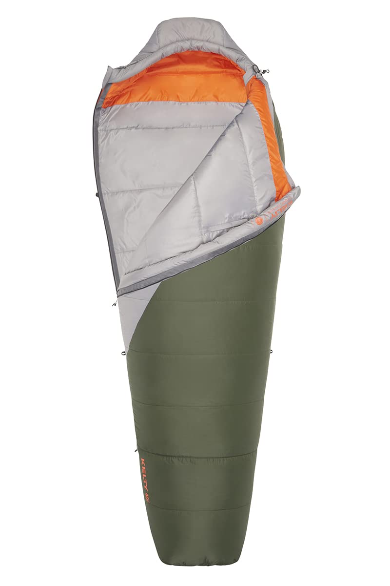 Kelty Cosmic Synthetic Fill 40 Degree Backpacking Sleeping Bag with Compression Straps, Compact and Lightweight, 2022