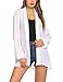 Produktbild Balancora Damen Cardigan Lang Dünne Jacke mit Leichter Transparenz Langarm Strickjacke Leichte Luftig