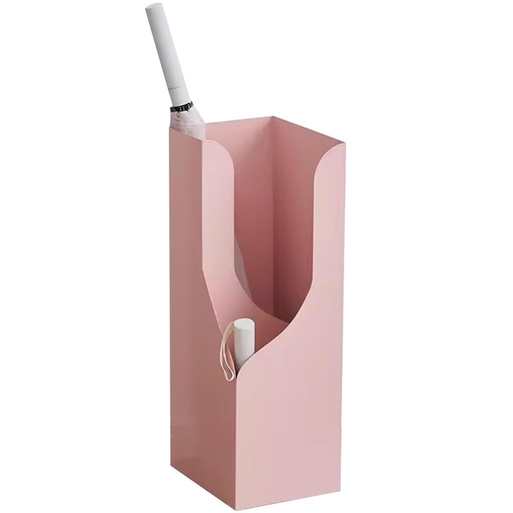 SBJKLYRN umbrella stand, Entryway Simple Style Rectangular, Florist Large Capacity Partition Umbrella Bucket, Picture/racket Stand(Yellow)