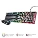 immagine 3Trust Gaming GXT 838 Azor Tastiera e Mouse Gaming, Nero