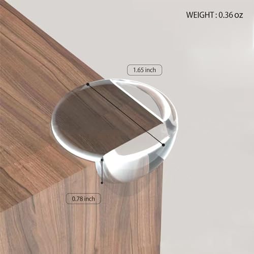 Image of Table Corner Protectors for Baby (12 Pack) - Clear Furniture Edge Corner Guards are Used to Cover Sharp Furniture and Table Edges to Protect You and Your Baby