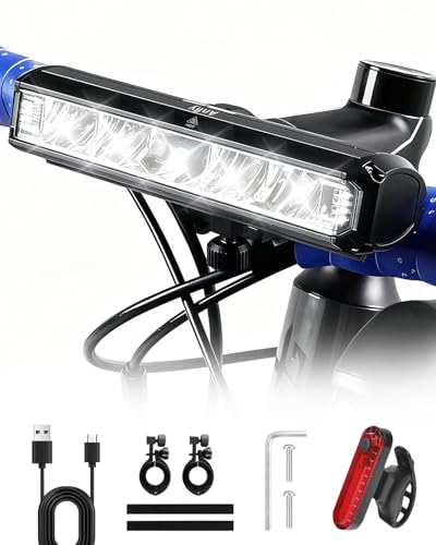 Anfly LED Bike Light 1800 Lumen Super Bright USB-C Rechargeable