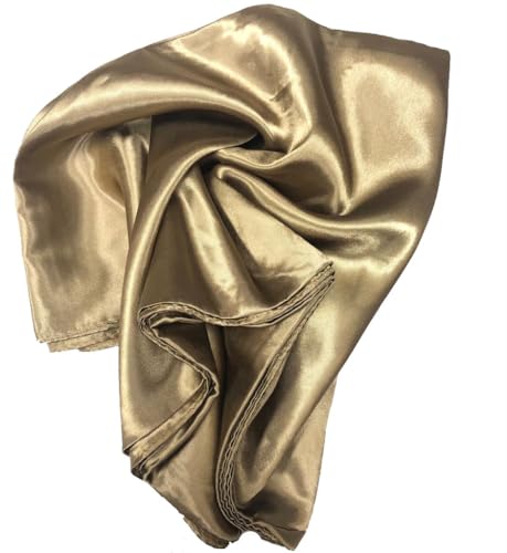 Écharpe Satin Soie Brillante Unie Couleurs Solides Grand Carré Écharpe Tête Cou 90 X 90 cm Écharpes Bandanas Femmes Brillante Grande Légère Foulard de...
