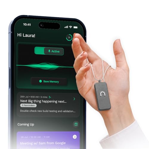 Image of neosapien India's First AI Wearable, Neo 1 - Meeting Notetaker for Offline & in-Person Conversations - Smart Summaries, to-Dos and Reminders (Gunmetal)