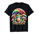 Tie-Dye Frog Peace Sign Mushroom Hippie T-Shirt