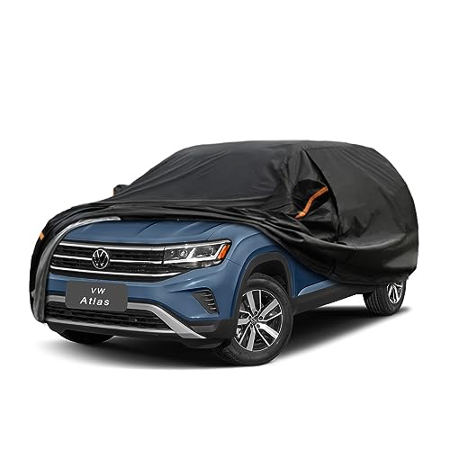 Image of GUNHYI 7 Layer SUV Car Cover Custom Fit Volkswagen Atlas (2017-2025) Waterproof All Weather, Heavy Duty Outdoor Snow Sun Rain Uv Protection (Ships from US Warehouse, Delivery 3-8 Days)