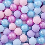 STARBOLO Ball Pit Balls for Ball Pits, 170PCS Crush Proof Ball Pit Balls Plastic Toy Balls, BPA Phthalate Free Children's Pool Water Toys for Boys Girls Play Tent, Party with Mix 5 Color