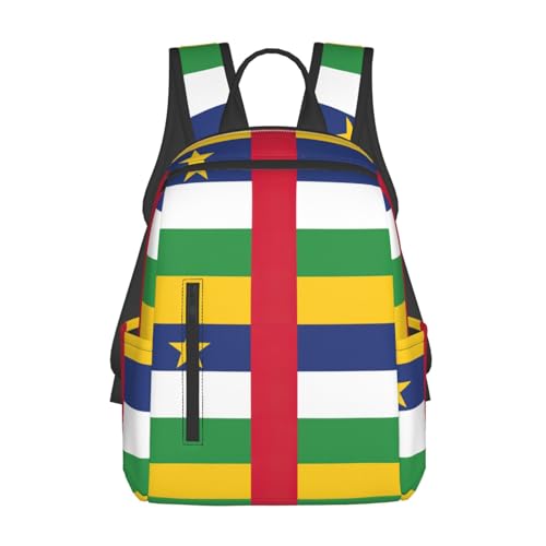 Sac à dos imprimé drapeau de l'Afrique centrale pour homme et femme léger