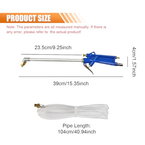 Air Blow Gun Pneumatic Engine Cleaning Gun, Car Cleaning Degreaser Sprayer Tool Kit with 4Ft Hose, Air Compressor Dust Removal Accessories, Easy to Wash Vehicle Detailing, Mechanical Interior, Wheel - Thumbnail 2
