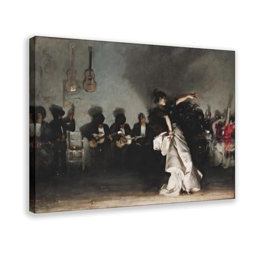 Impression sur toile El Jaleo John Singer Sargent pour salon 20x30 cm